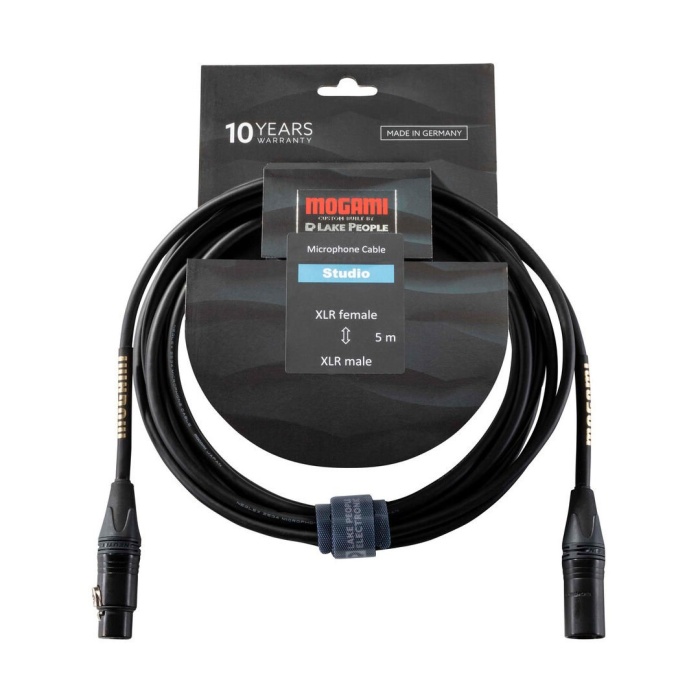 Mogami 12 0005 Gold XLRF-XLRM Mikrofon Kablosu (5mt) | Stüdyo Standardı Esnek ve Dayanıklı